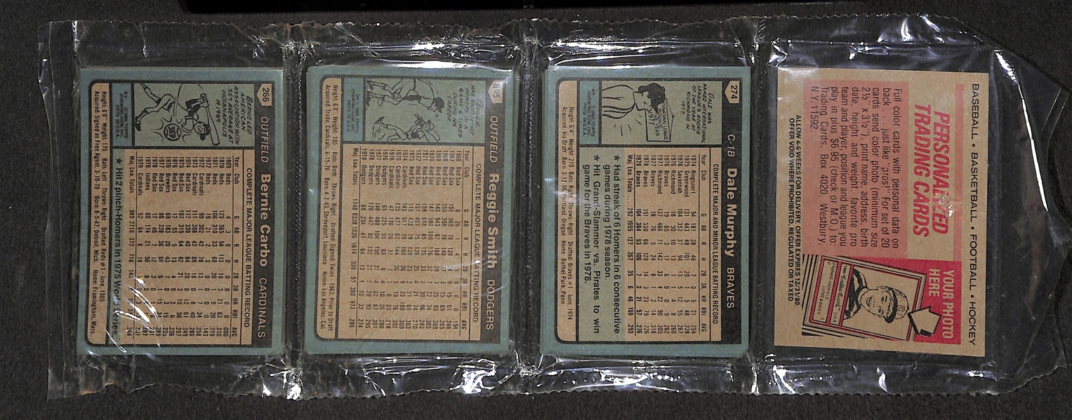 Lot of 9 Topps 1980 Rack Packs (Includes Mike Schmidt and Nolan Ryan on Top of Packs) 